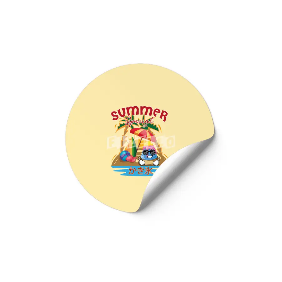 Hawaiian shave ice summer special Etiket