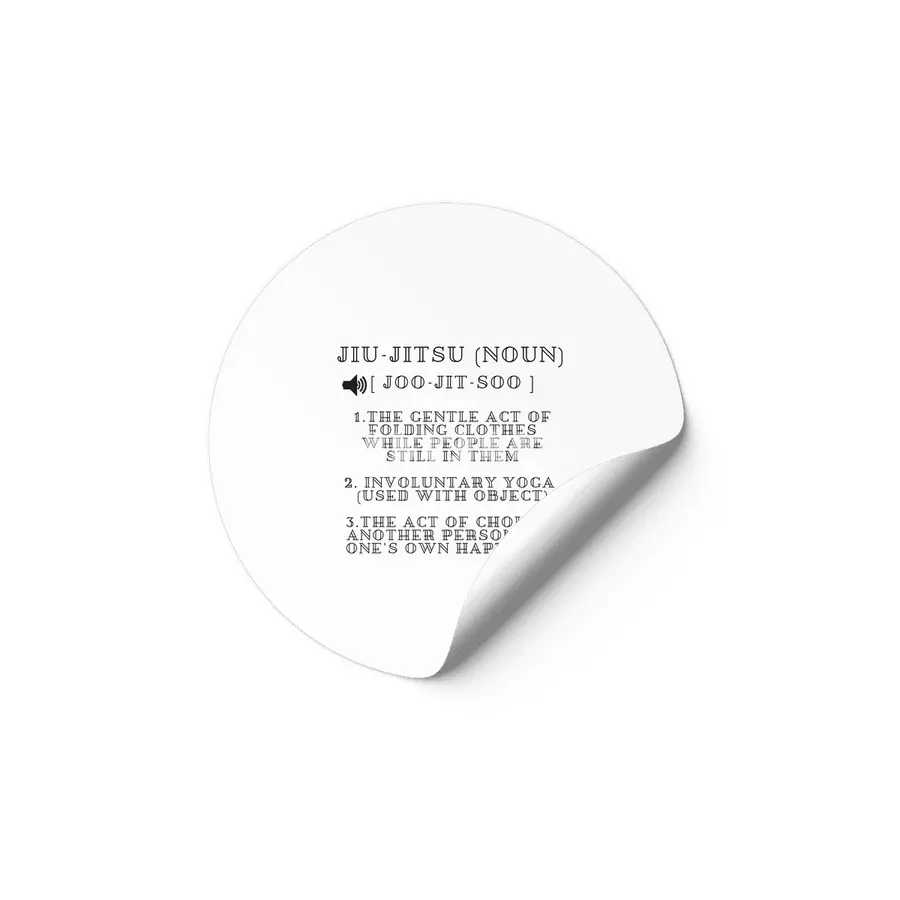 Definition of Jiu Jitsu /Funny BJJ Jiu Jitsu MMA Etiket