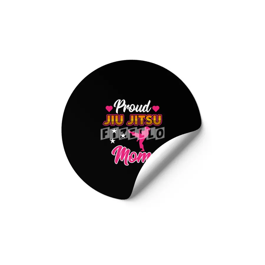 Proud Jiu Jitsu Mom BJJ Martial Arts Etiket