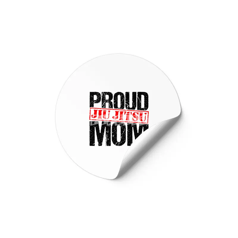 Proud Jiu Jitsu Mom BJJ Martial Arts Etiket