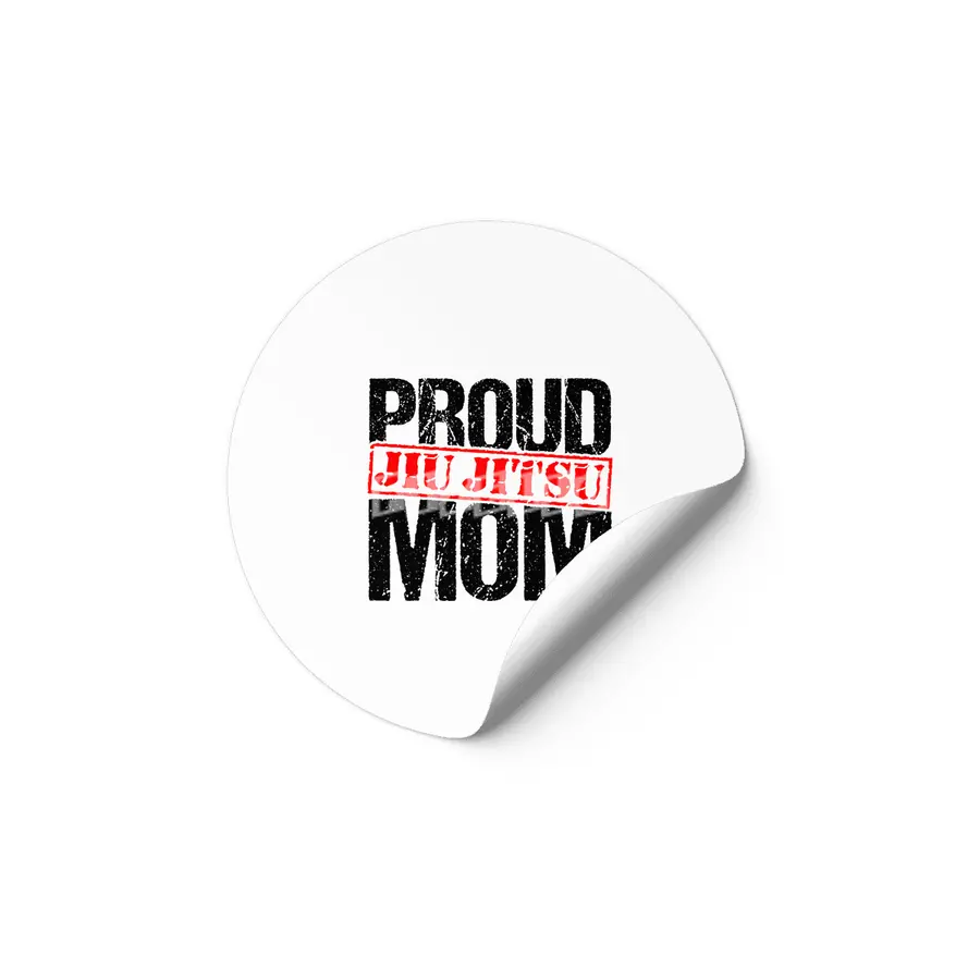 Proud Jiu Jitsu Mom BJJ Martial Arts Etiket