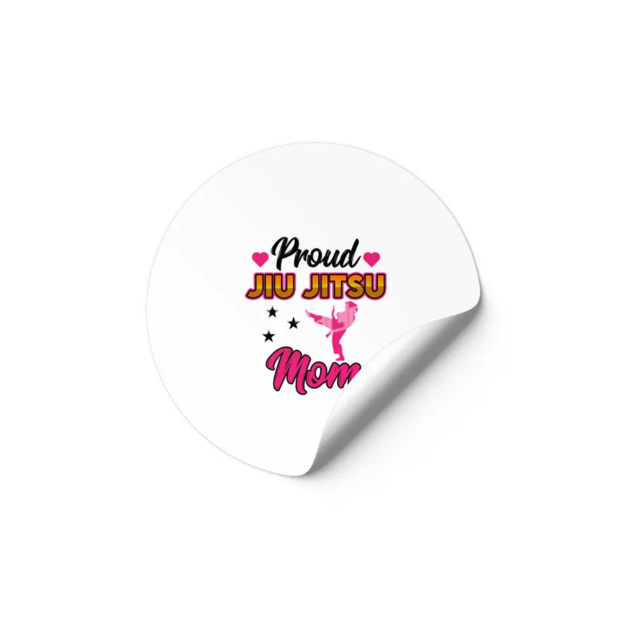 Proud Jiu Jitsu Mom BJJ Martial Arts Etiket