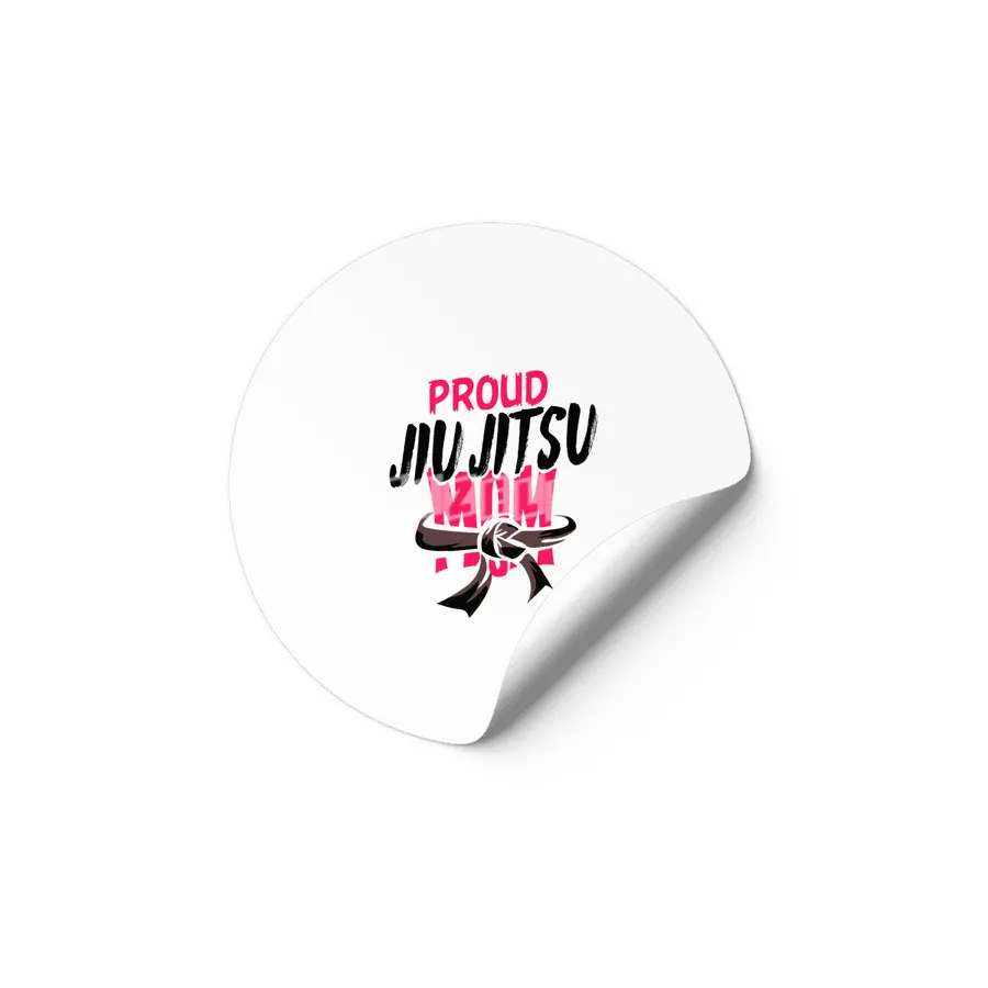 Proud Jiu Jitsu Mom BJJ Martial Arts Etiket