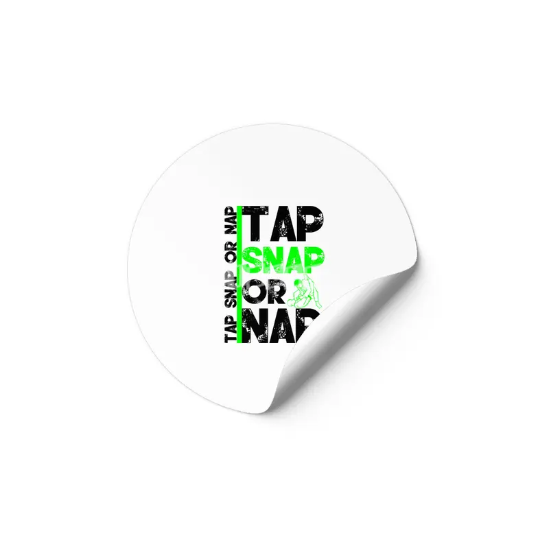 Tap Snap Or Nap Jiu Jitsu BJJ Martial Arts Etiket