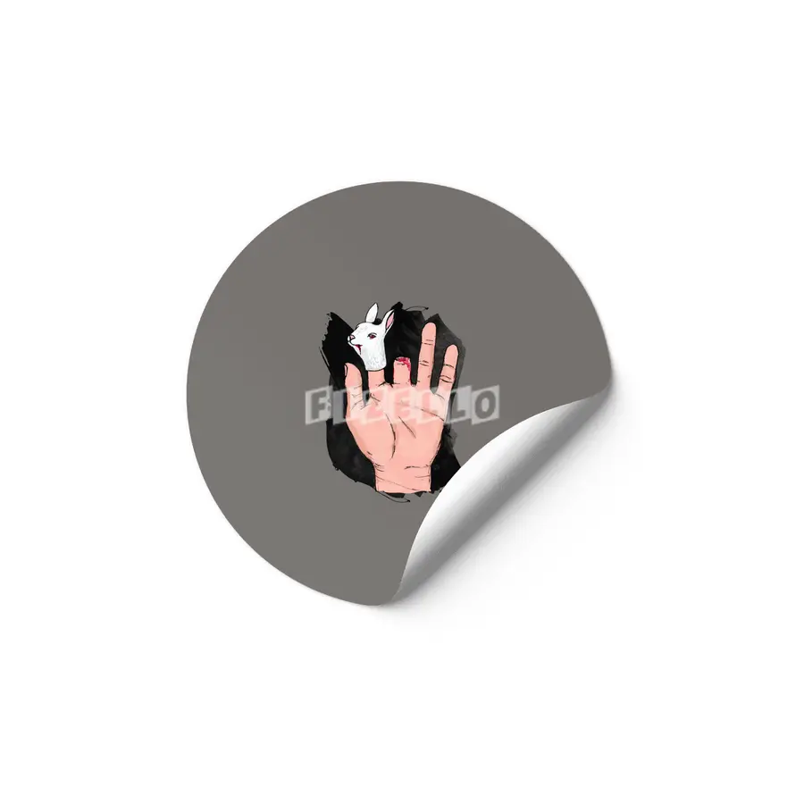 Never give The Finger to a bunny! Etiket