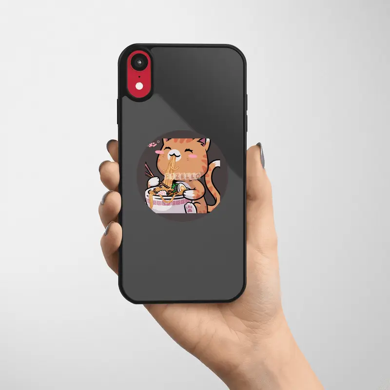 Cat Ramen Kawaii Neko Bowl Anime Otaku Caramel Cat Etiket
