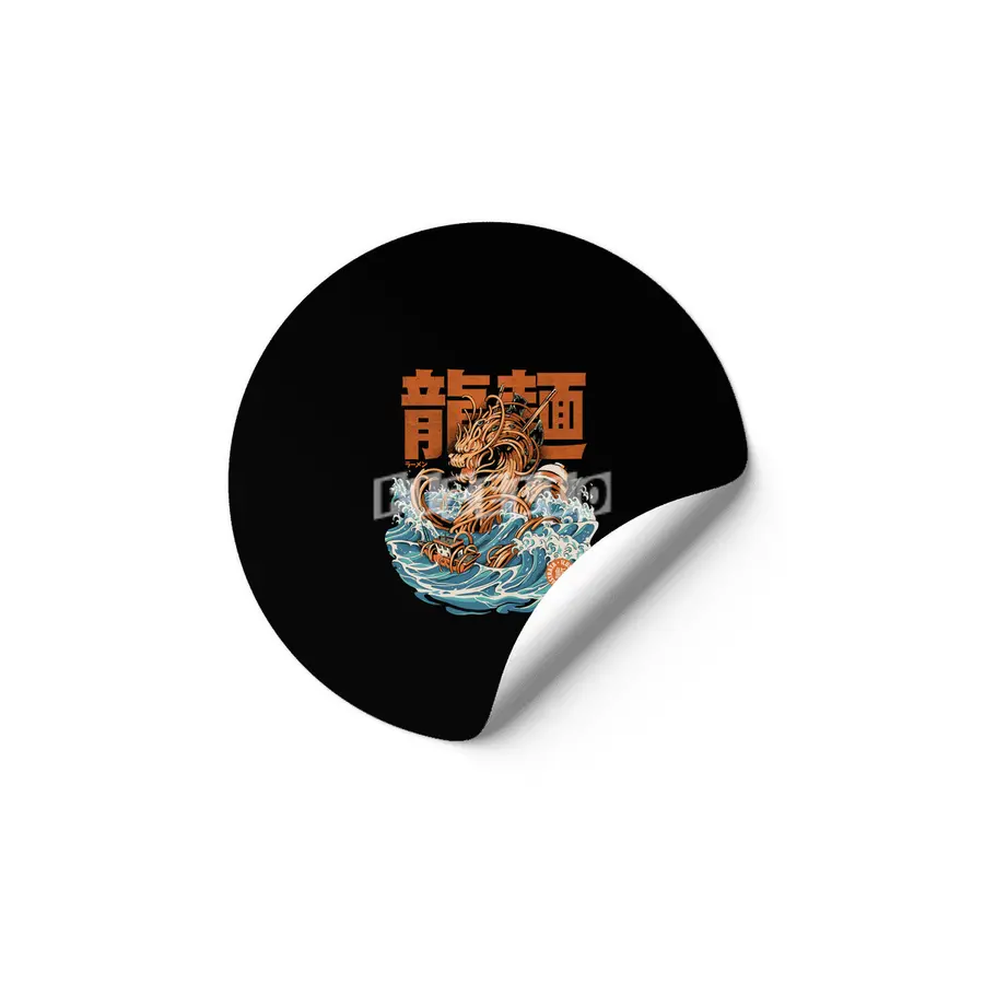 Black Great Ramen Dragon off Kanagawa Etiket