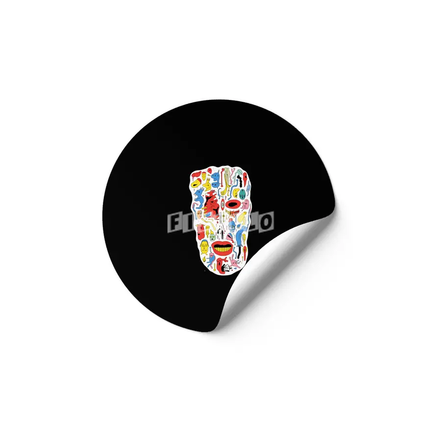 Arcane Skull Mosaic Etiket