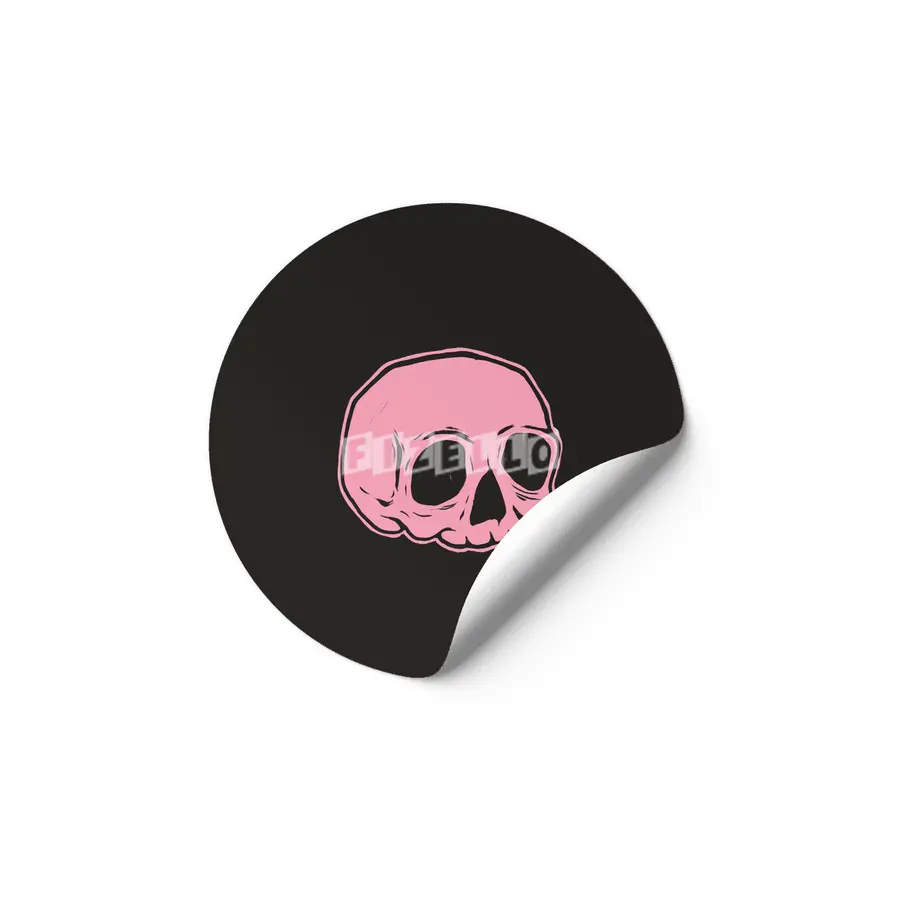 Classic Skull (PINK) Etiket