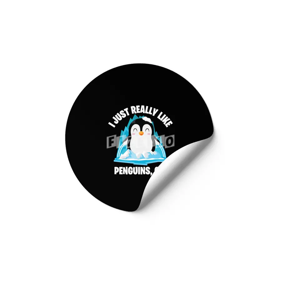 Funny Penguin Cute I Just Really Like Penguins OK Etiket