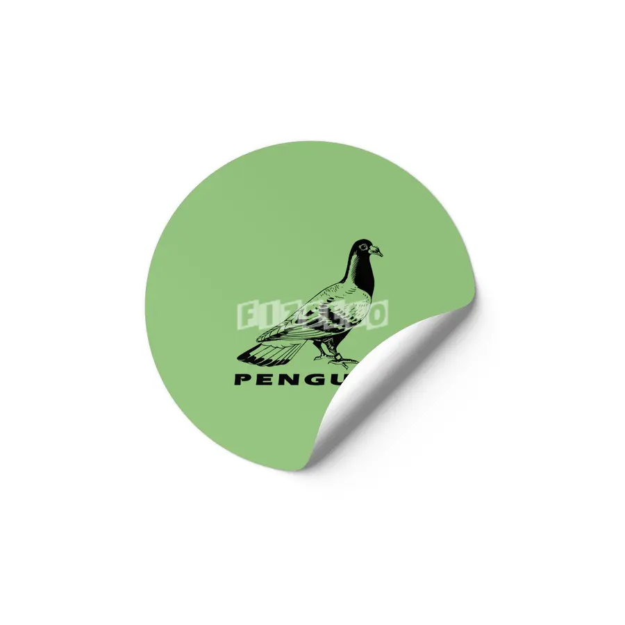 Deliberately Wrong Black Penguin Pigeon Etiket