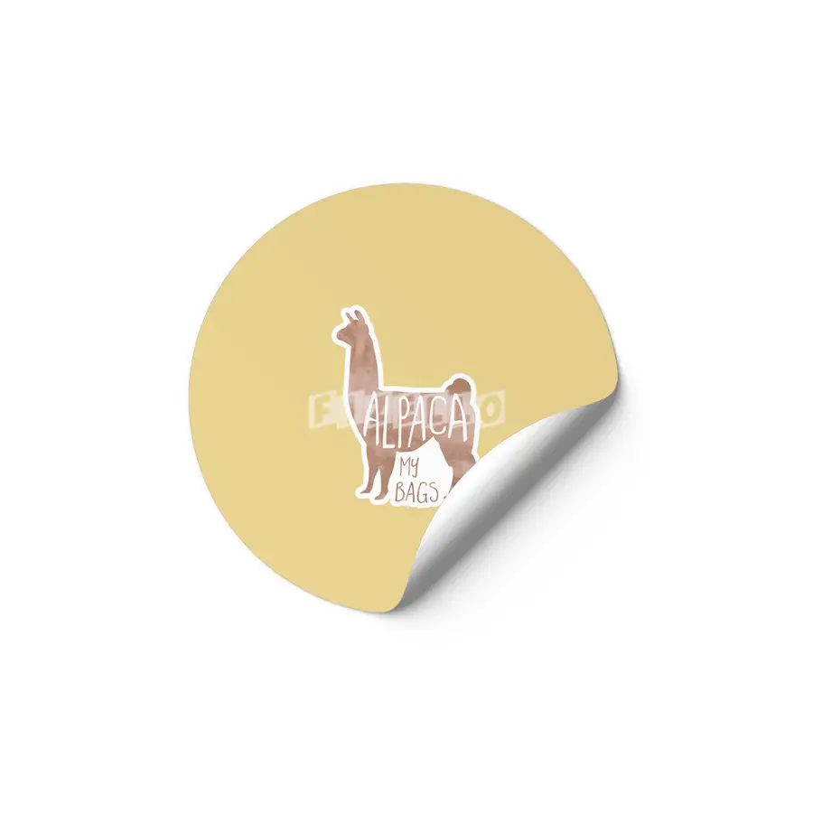 Alpaca my bags! Funny vacation merch Etiket