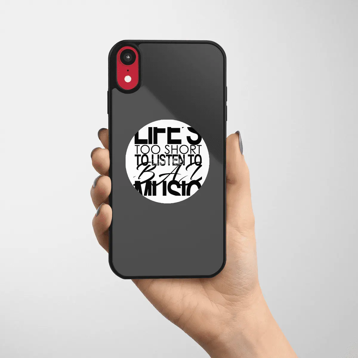 Life's too short to listen to bad music Etiket