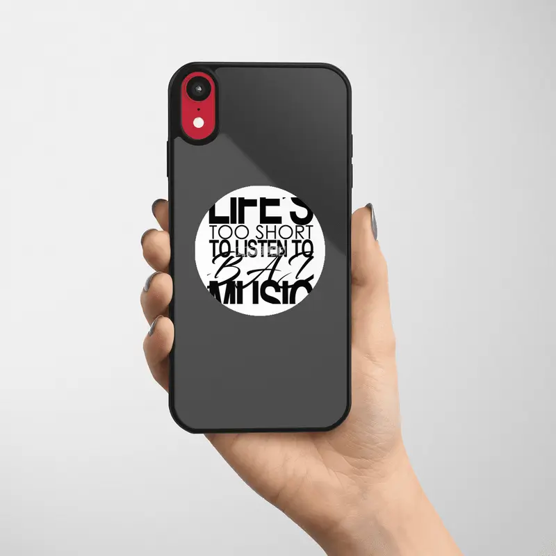 Life's too short to listen to bad music Etiket