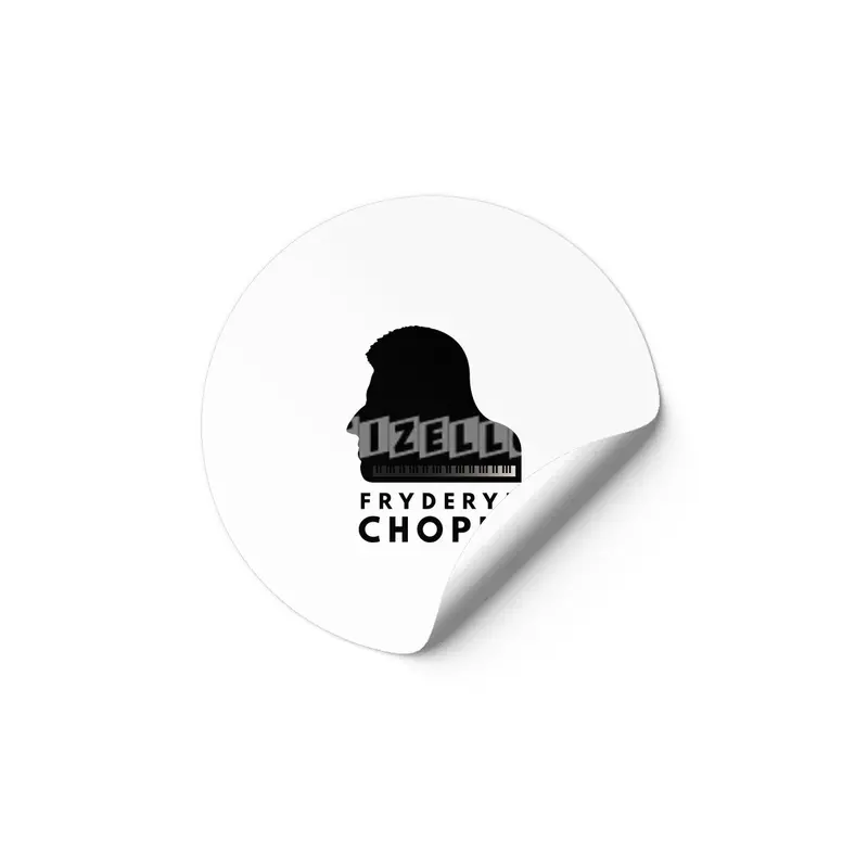 Chopin Grand Piano Portrait Etiket