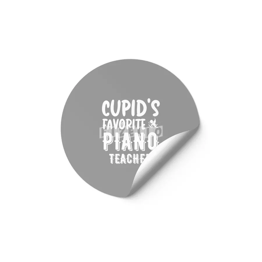 Cupid's Favorite Piano Teacher Valentines Day Gift Etiket