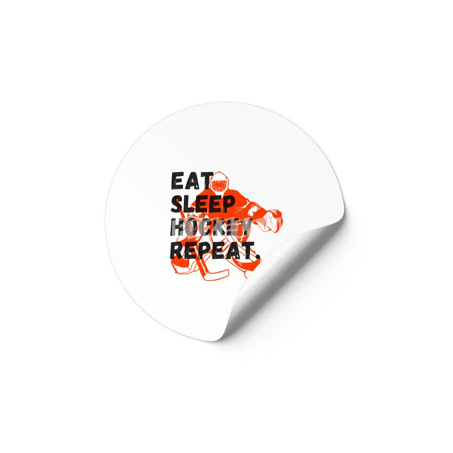 vintage distressed eat sleep ice hockey repeat sports lovers, players, fans and coaches graphic Etiket