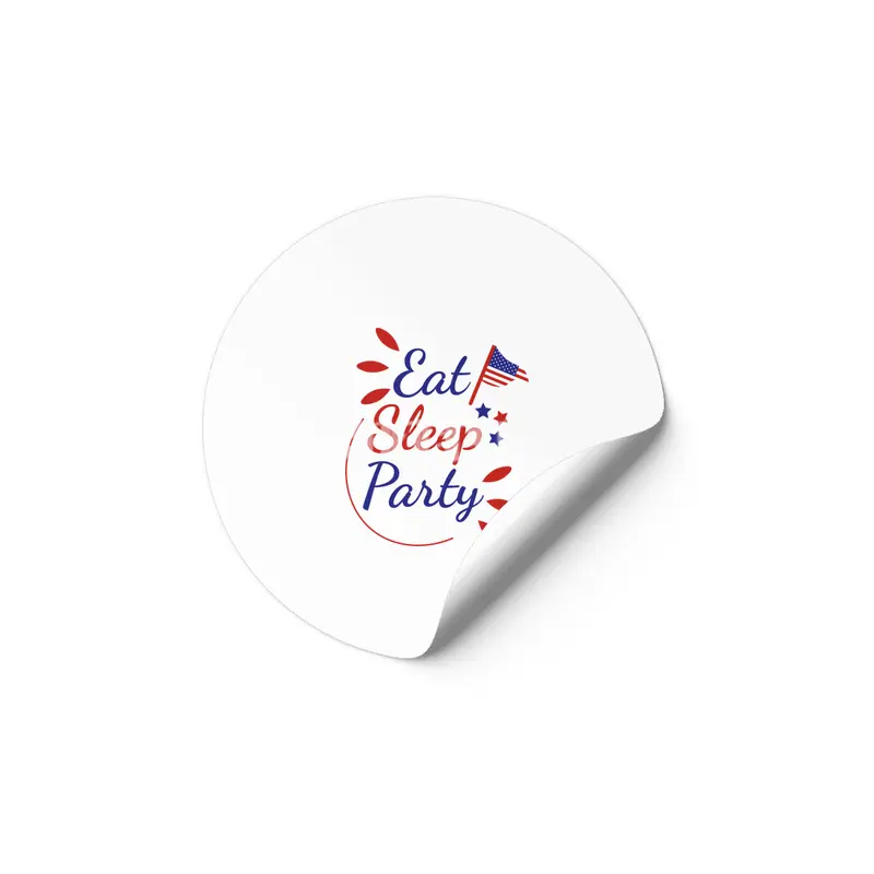 Gorgeous Eat Sleep Party Etiket
