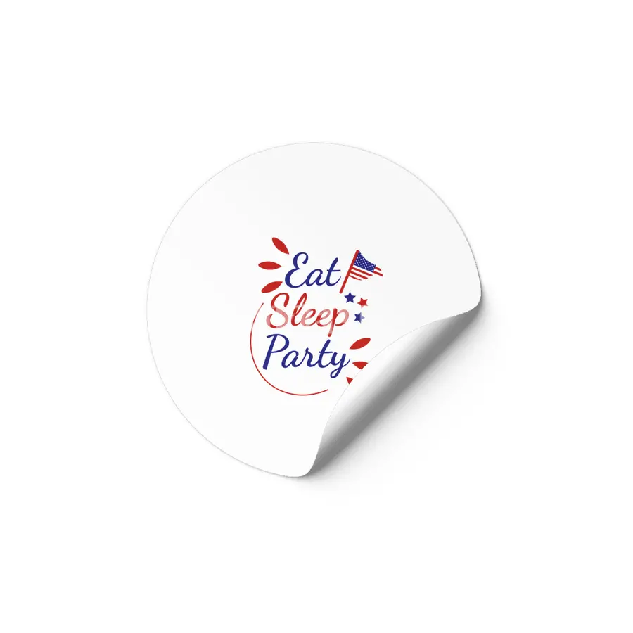 Gorgeous Eat Sleep Party Etiket