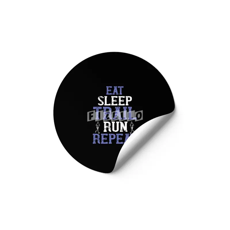 Running - Eat sleep trail run repeat Etiket