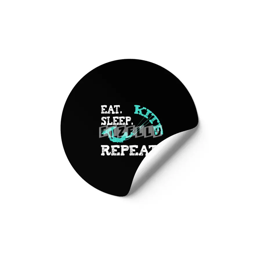Kiteboarding Eat Sleep Kite Etiket
