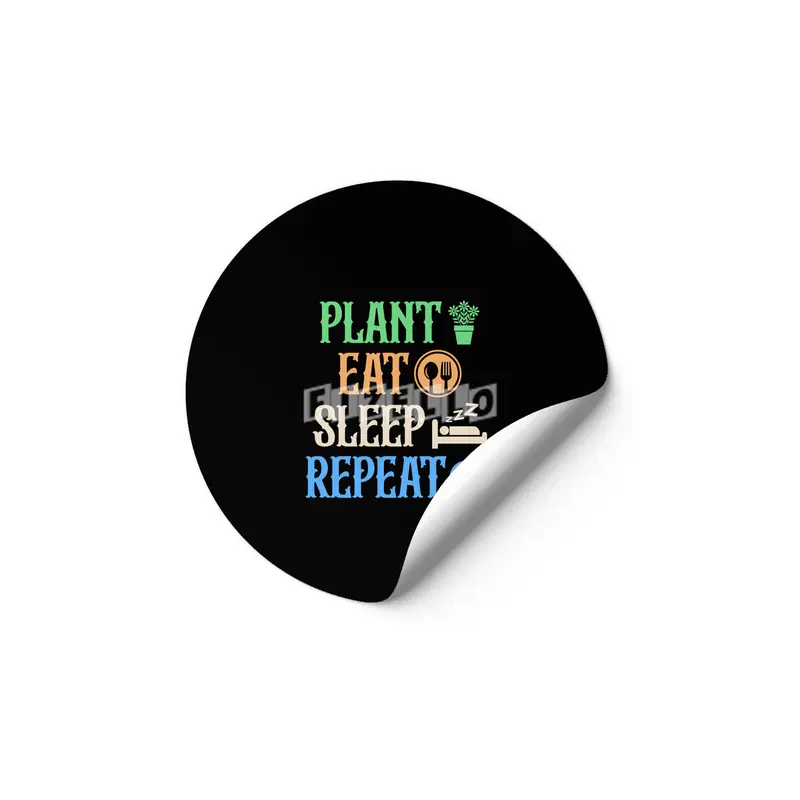 Plant Eat Sleep Repeat Gardener Life T-shirt Etiket