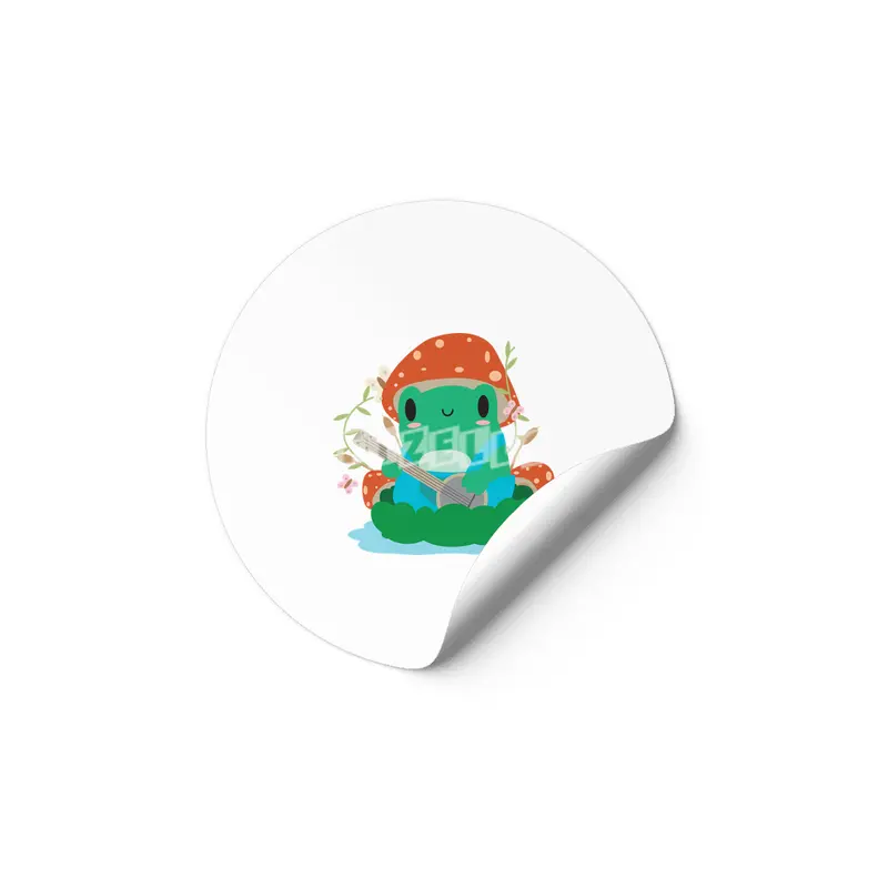 Cottagecore Aesthetic Frog Mushroom Hat Banjo Kawaii Etiket