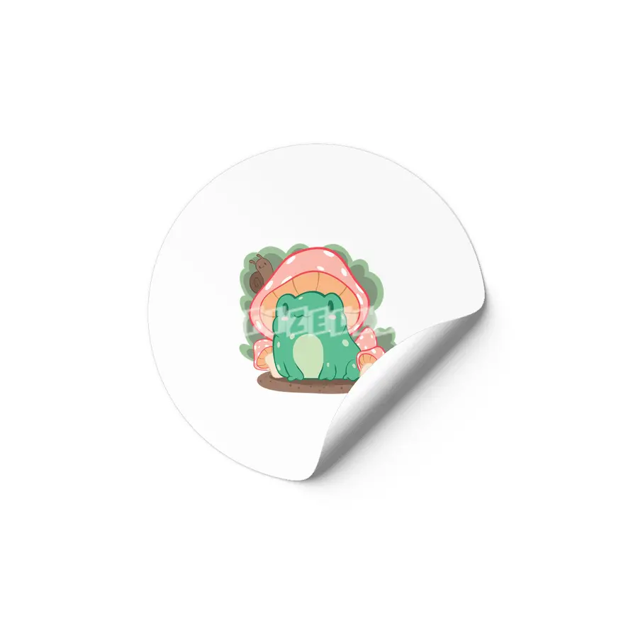 Cottagecore Aesthetic Frog Mushroom Hat Snail Kawaii Etiket