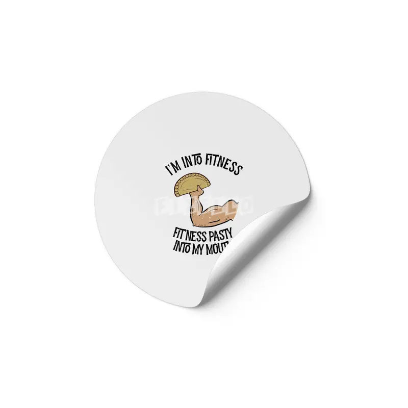 I'm into Fitness Pasty into My Mouth Funny Pasty Lover Etiket
