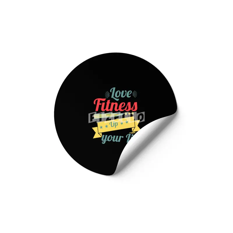 Love Fitness Up your Life Gift T-shirt Etiket
