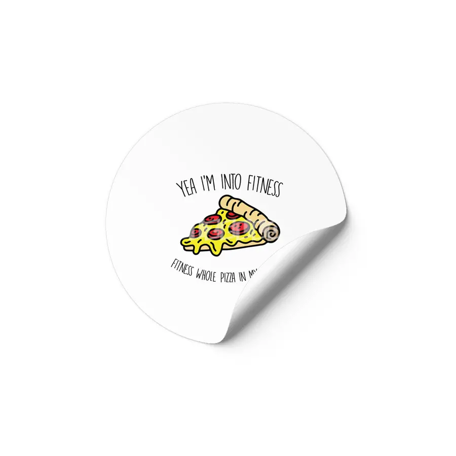 Pink Stars: Yea I'm into Fitness Fitness whole pizza in my mouth! Etiket