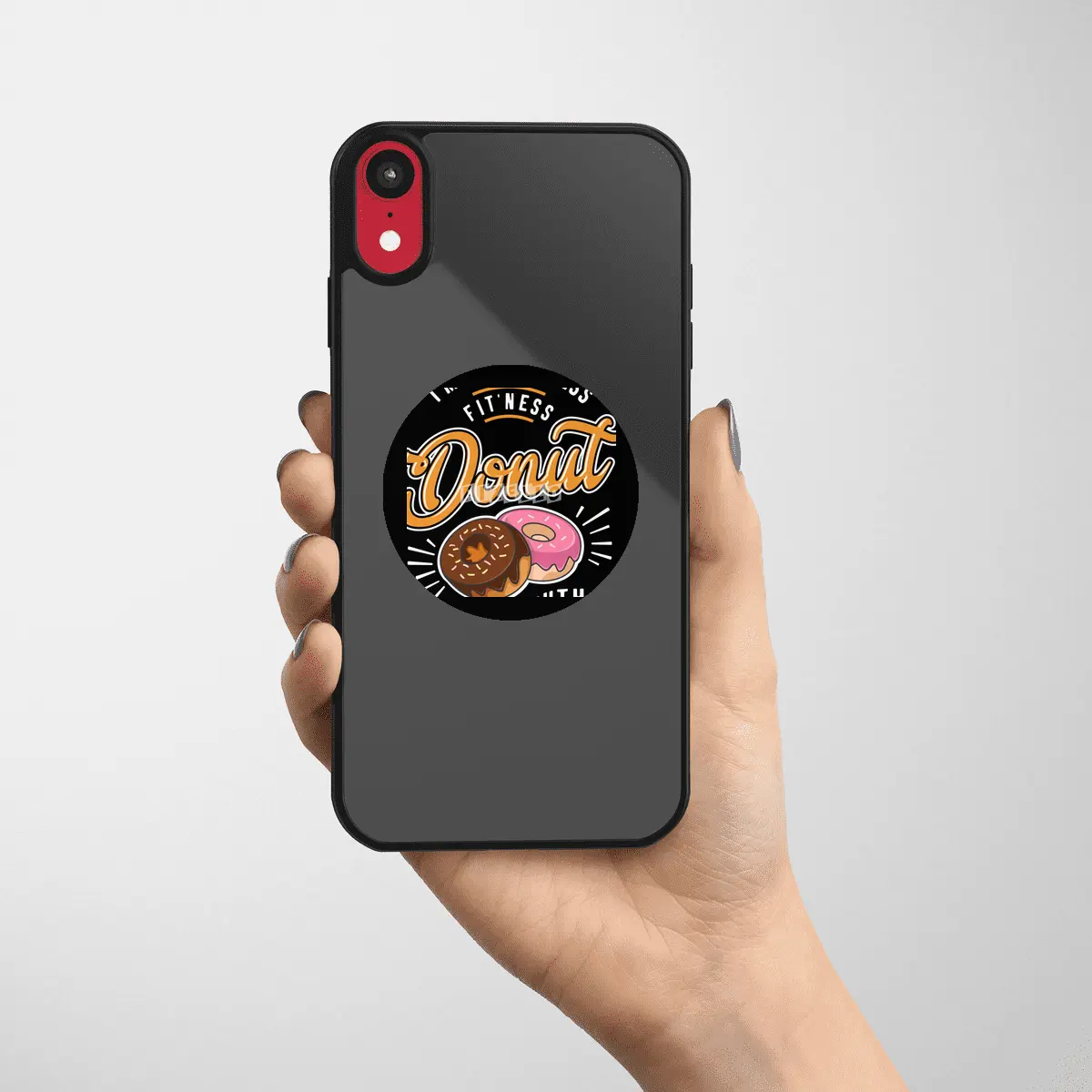 I'm Into Fitness Fit'ness Donut In My Mouth Etiket