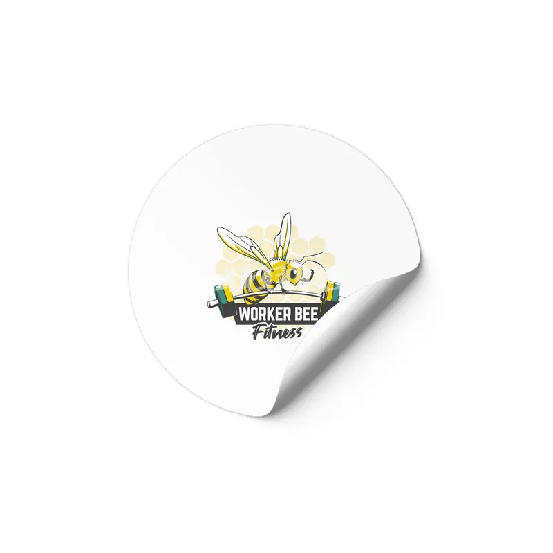 Worker Bee Fitness Honeycomb Etiket
