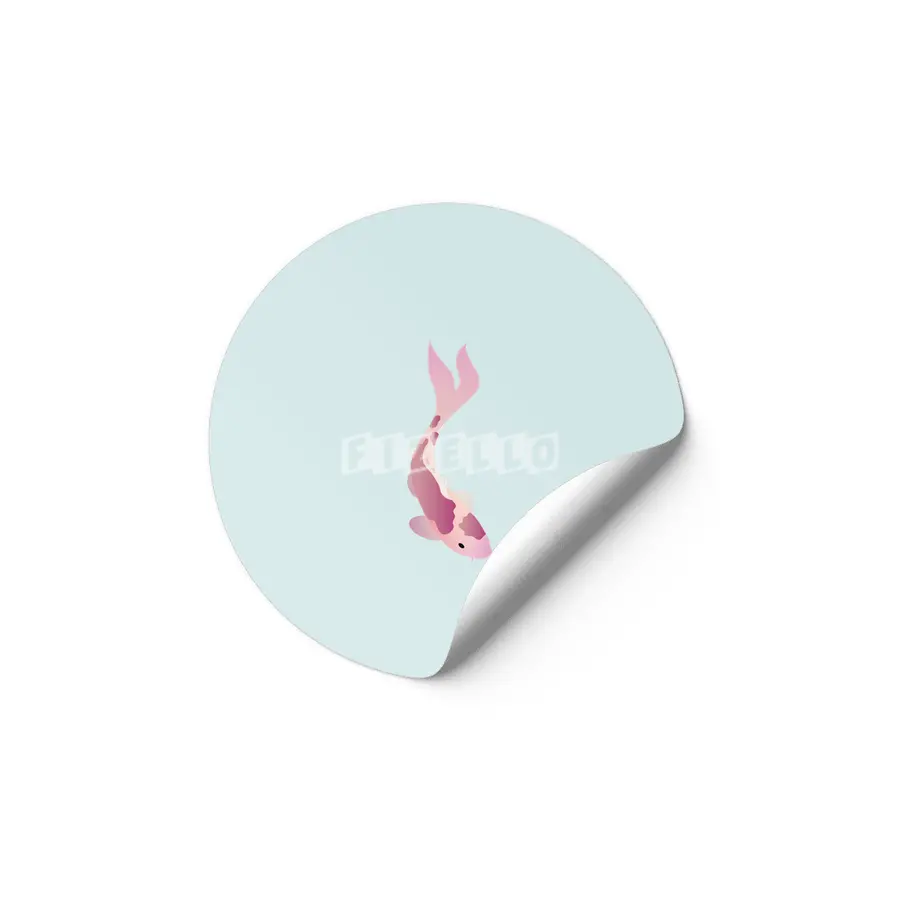 Swimming Koi - Pink Etiket
