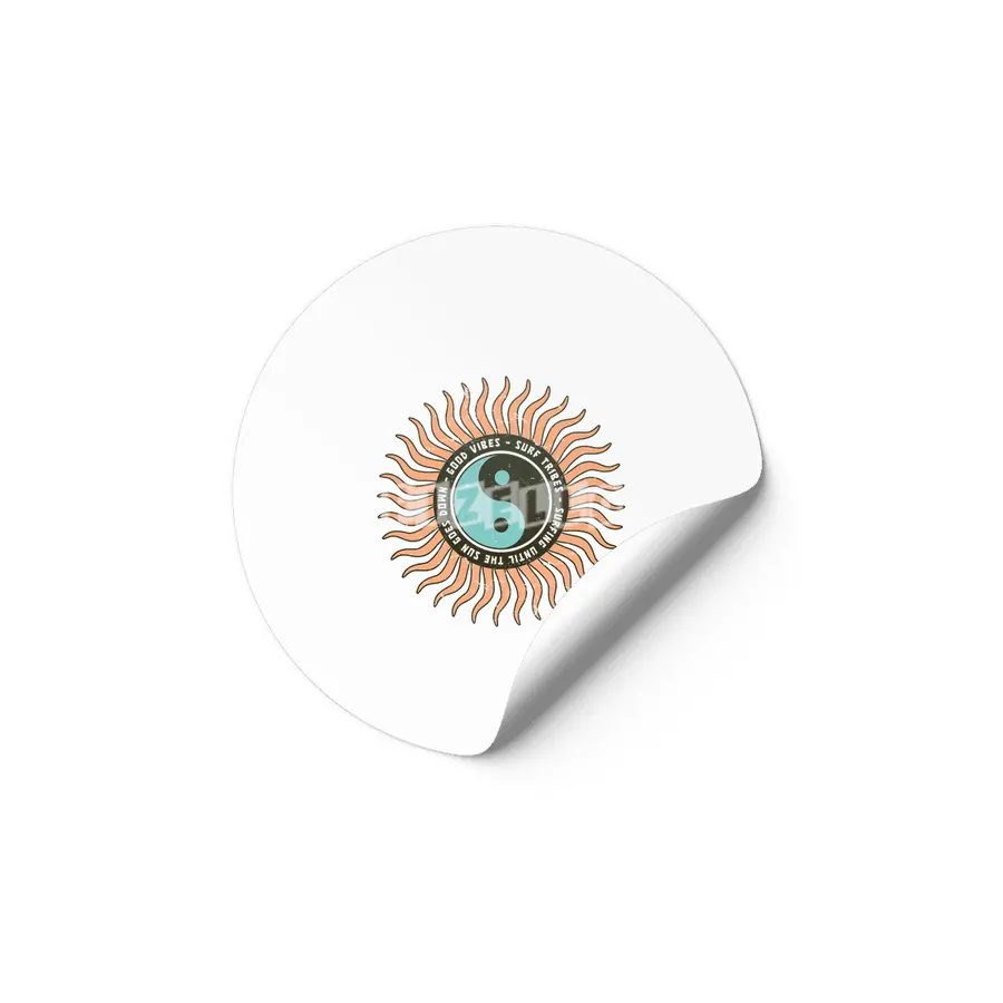 Surfing Design - Good Vibes - Surf Tribes Etiket