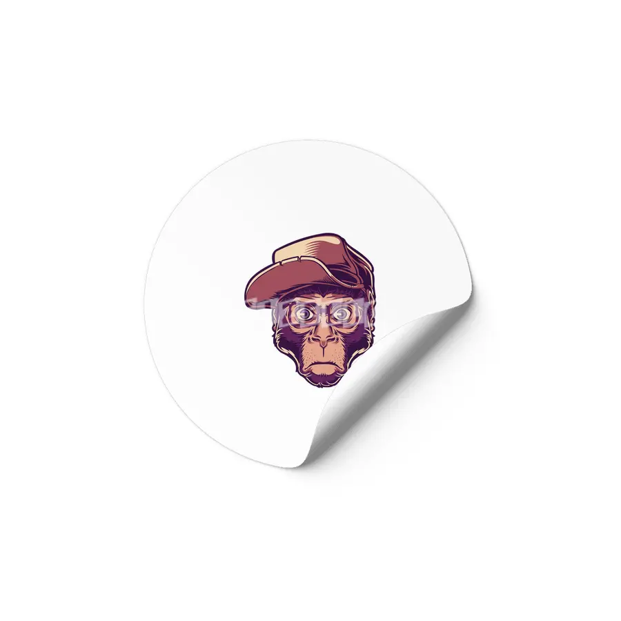 Skater Hipster Chimp Etiket