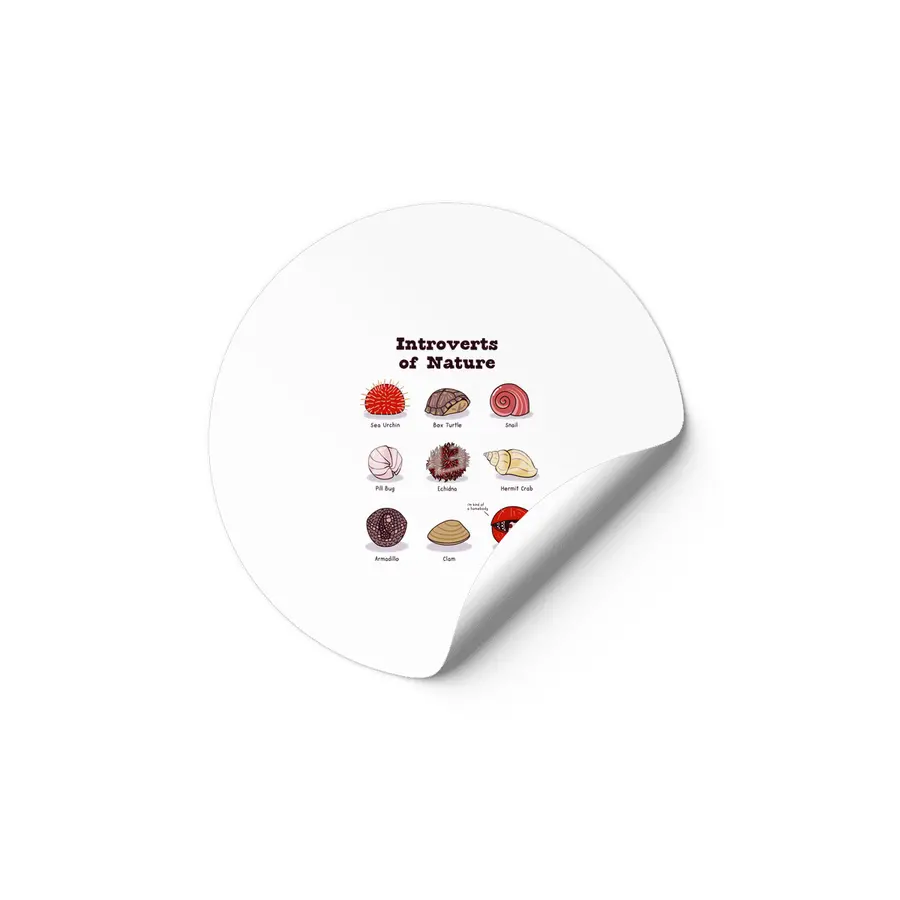 Introverts of Nature (Red/Gold) Etiket