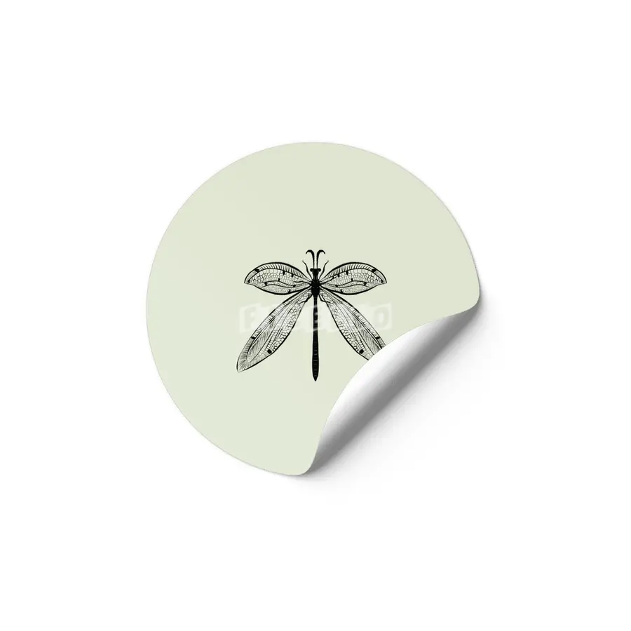 Dragonfly Nature Lover Insect Art Etiket