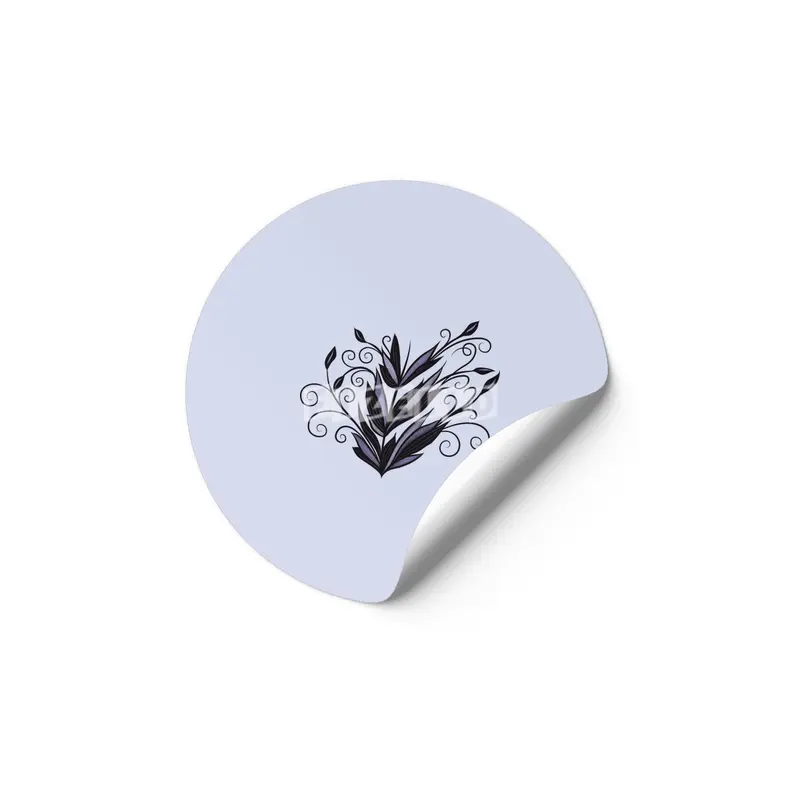 Gothic plant floral swirl and flourish nature lover Etiket