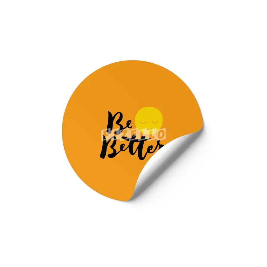 Be Better - Brush lettering design Etiket