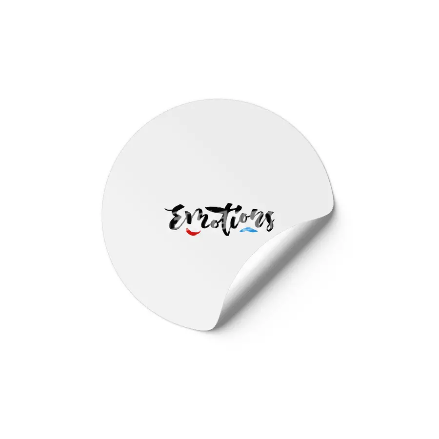 Emotions - Hand Lettering Design Etiket