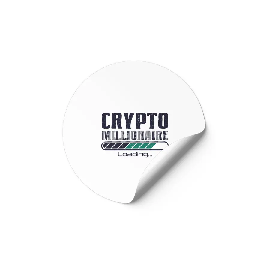 Crypto Millionaire Funny Bitcoin Crypto Etiket