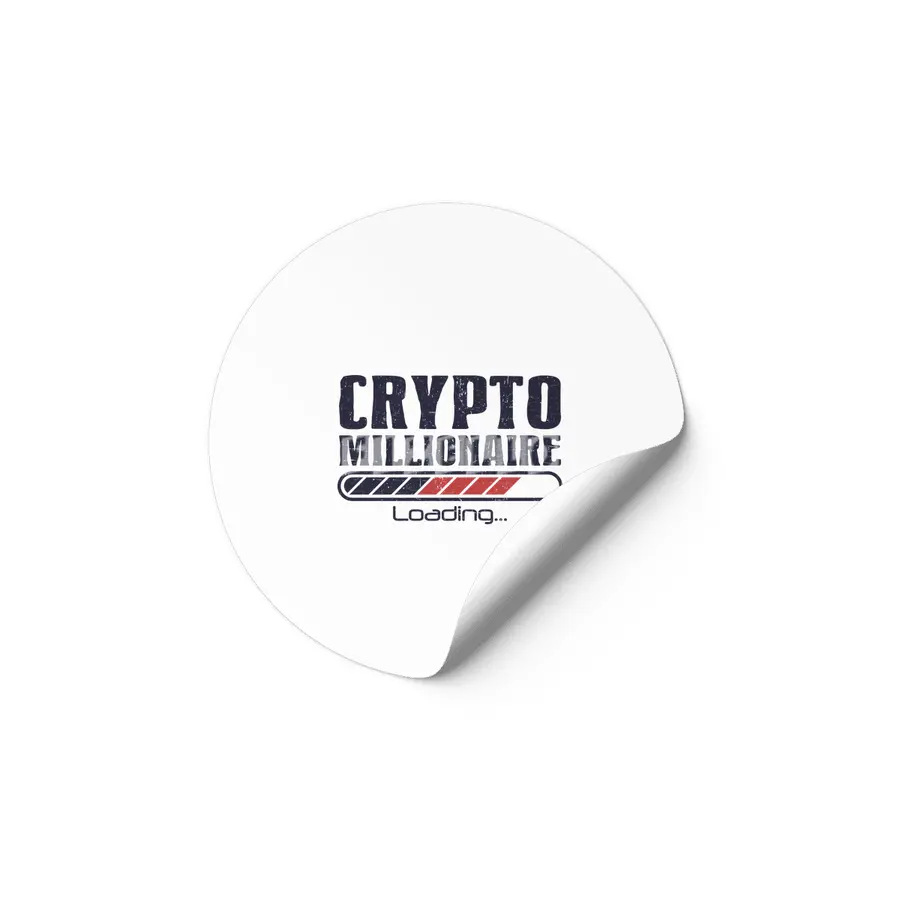 Crypto Millionaire Funny Bitcoin Crypto Etiket