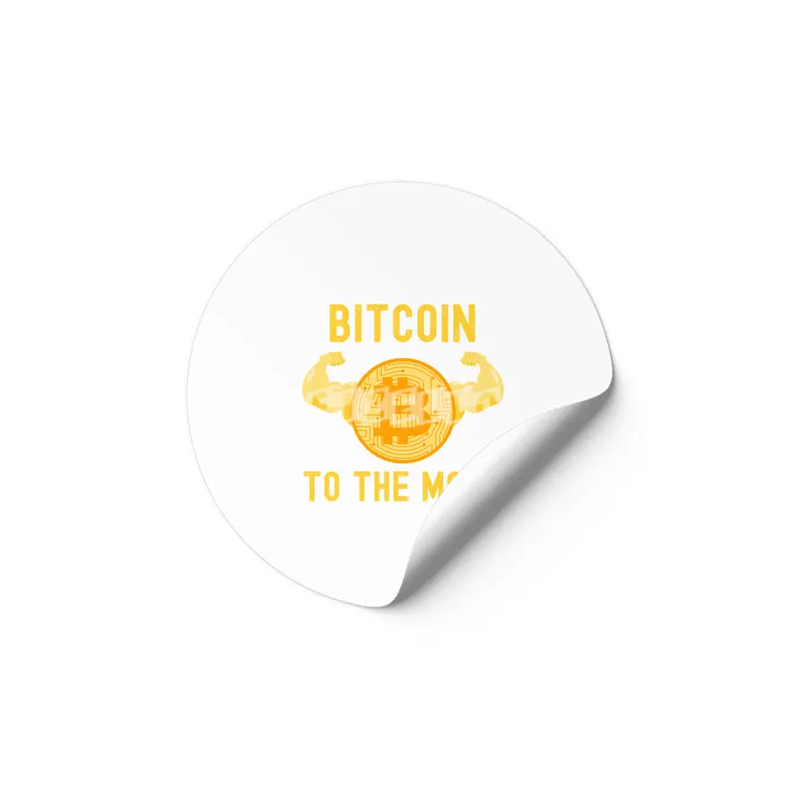 Bitcoin To The Moon - Crypto Lover Etiket