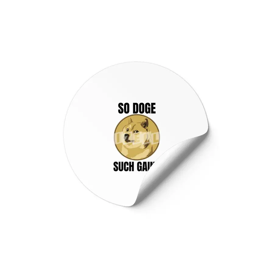 Dogecoin Hodl - Crypto Shirt Etiket