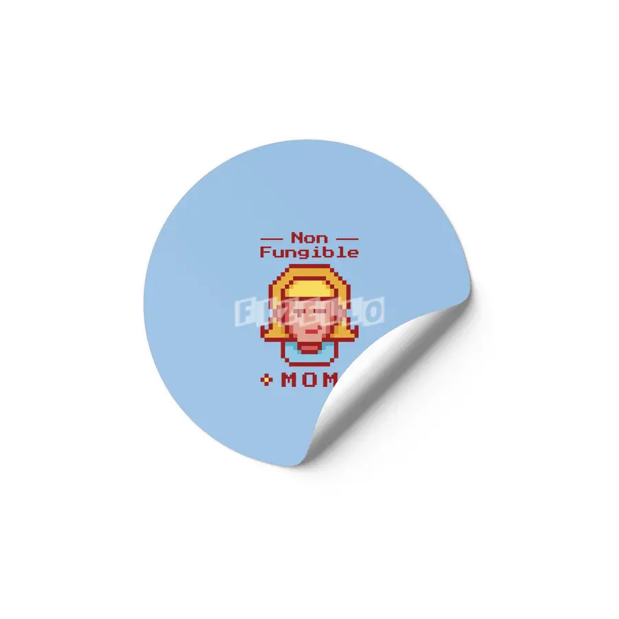 NFT Non-Fungible Mom  Crypto Art Token Mother's Day Etiket