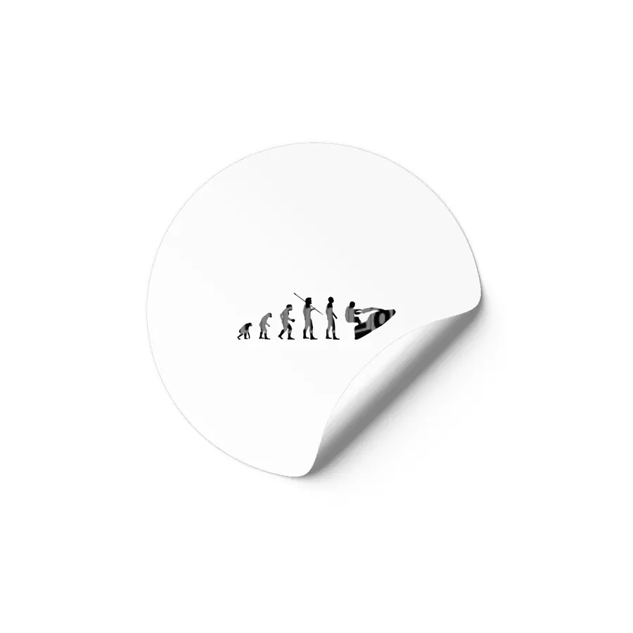 Funny Evolution of Man Watercraft Pwc Shape Bv Etiket