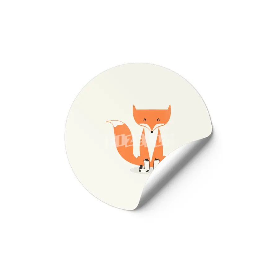 A Fox With Socks Etiket