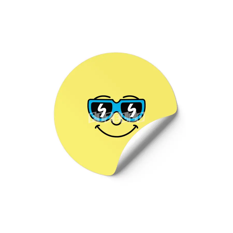 Cool Smiley (face) Etiket
