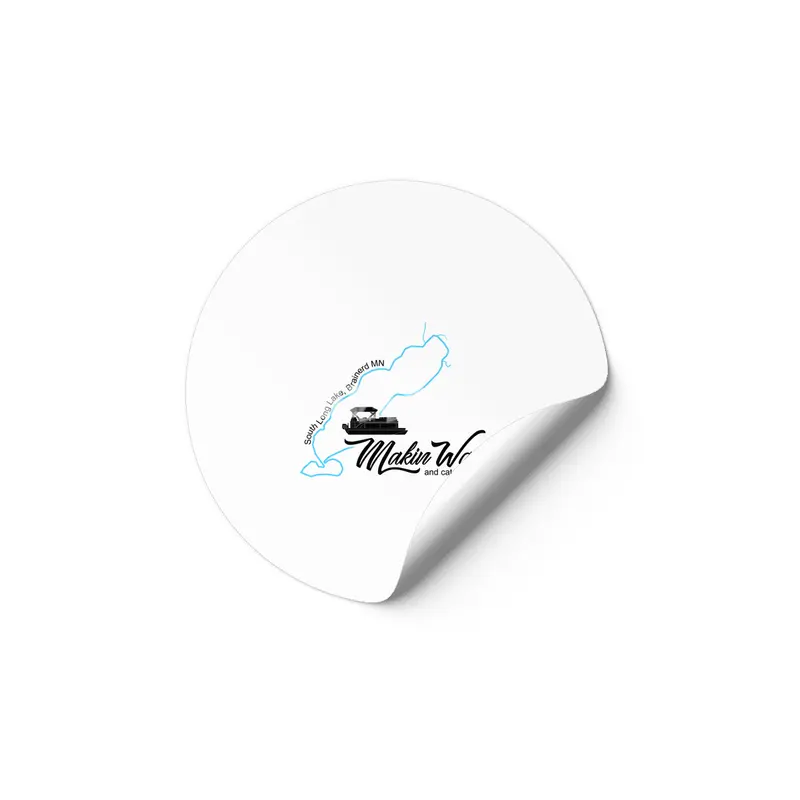 South Long Lake | Makin Waves | Black Lettering Etiket